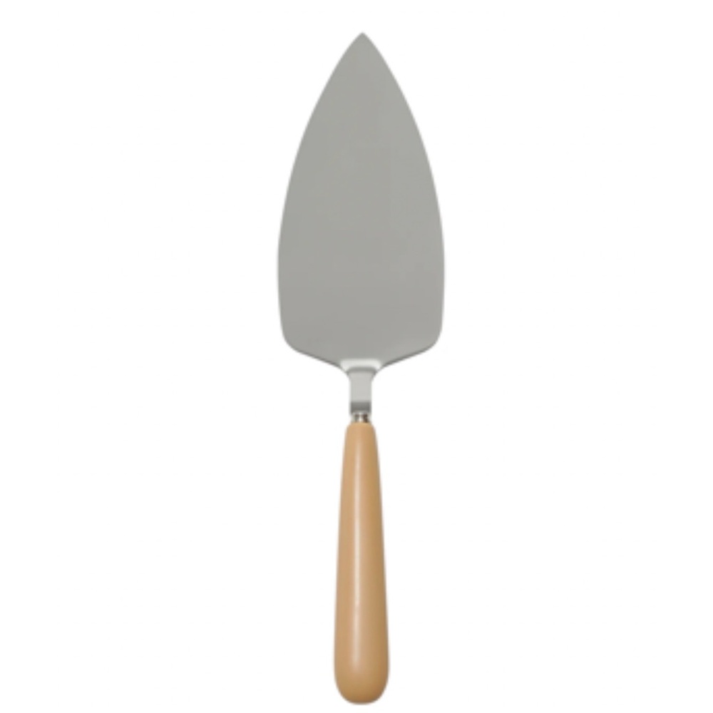 NIB/pie server/taupe/stainless steel with ceramic handle by noon & moon